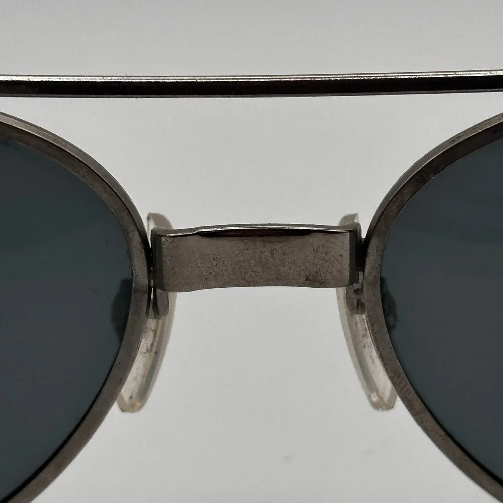 Vintage Cool-Ray Polaroid Aviator‎ Sunglasses Metal Frame Gray Lenses